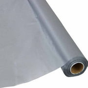 40"W Plastic Table Cover, 250' Roll, Silver