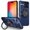Royalblue, variant on Allytechgroup Compatible with iPhone 16 Case with 1 Pack Screen Protector, Slim Fit 360° Ring Holder Shockproof Kickstand Magnetic Car Mount Supported Non-Slip Protective, for Women Men, Black