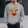 thumbnail image 1 of Ceisia Men's Regular-Fit Crew-Neck Heart-Yak Printed Casual Sweatshirt Gift, 1 of 6