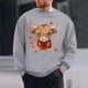 thumbnail image 1 of Ceisia Men's Regular-Fit Crew-Neck Heart-Yak Printed Casual Sweatshirt Gift, 1 of 6