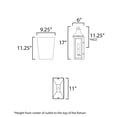 thumbnail image 2 of 40231CLBK Maxim Lighting Sutton Place VX - 2 Light Outdoor Wall Mount-17 Inches Tall and 11 Inches Wide, 2 of 5