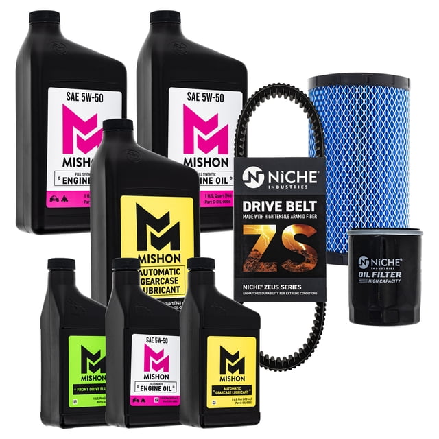 MISHON Full Service Kit for Polaris Ranger XP 1000 Crew 2018-20 Oil Change Belt MK1015504