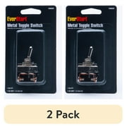(2 pack) EverStart Plus 10885W Universal Metal Toggle Switch 20 Amp 12 Volt DC