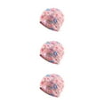 thumbnail image 1 of Transemion Bonnet Décontracté Hijab Musulman Imprimé Floral Turban Coloré Protection des Oreilles Ajustable Bonnet de Nuit pour Femmes Fleur Rose 3Set, 1 of 6