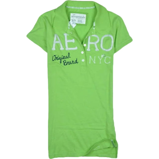Aeropostale - Polo para mujer Aero Ny, verde, pequeño