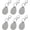 Gray, variant on 6pcs Leather Key Fob, PU Car Keychain Blanks Holder with Rings for ID Cards DIY Laser Engraving