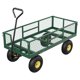 thumbnail image 1 of QinaQin Carrito de jardín de uso rudo con capacidad de 900 lb, laterales de malla removibles, llantas neumáticas y manija ajustable 180° para granja o patio, 1 of 8