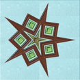 thumbnail image 1 of Ahgly Company Machine Washable Indoor Square Transitional Electric Blue Area Rugs, 4' Square, 1 of 7
