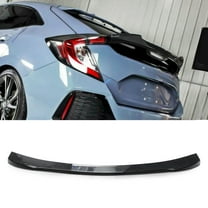 NINTE Rear Trunk Lid Wing Spoiler for 2016-2020 Honda Civic X10th Hatchback V Look Carbon Fiber Style