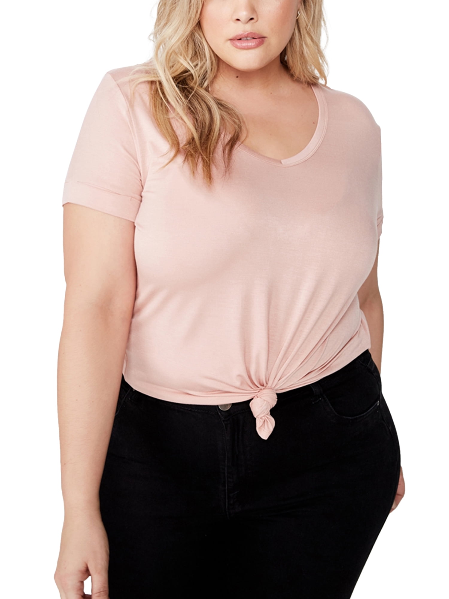 Cotton On - Cotton On Curve Karly Short Sleeve T-Shirt - Walmart.com - Walmart.com