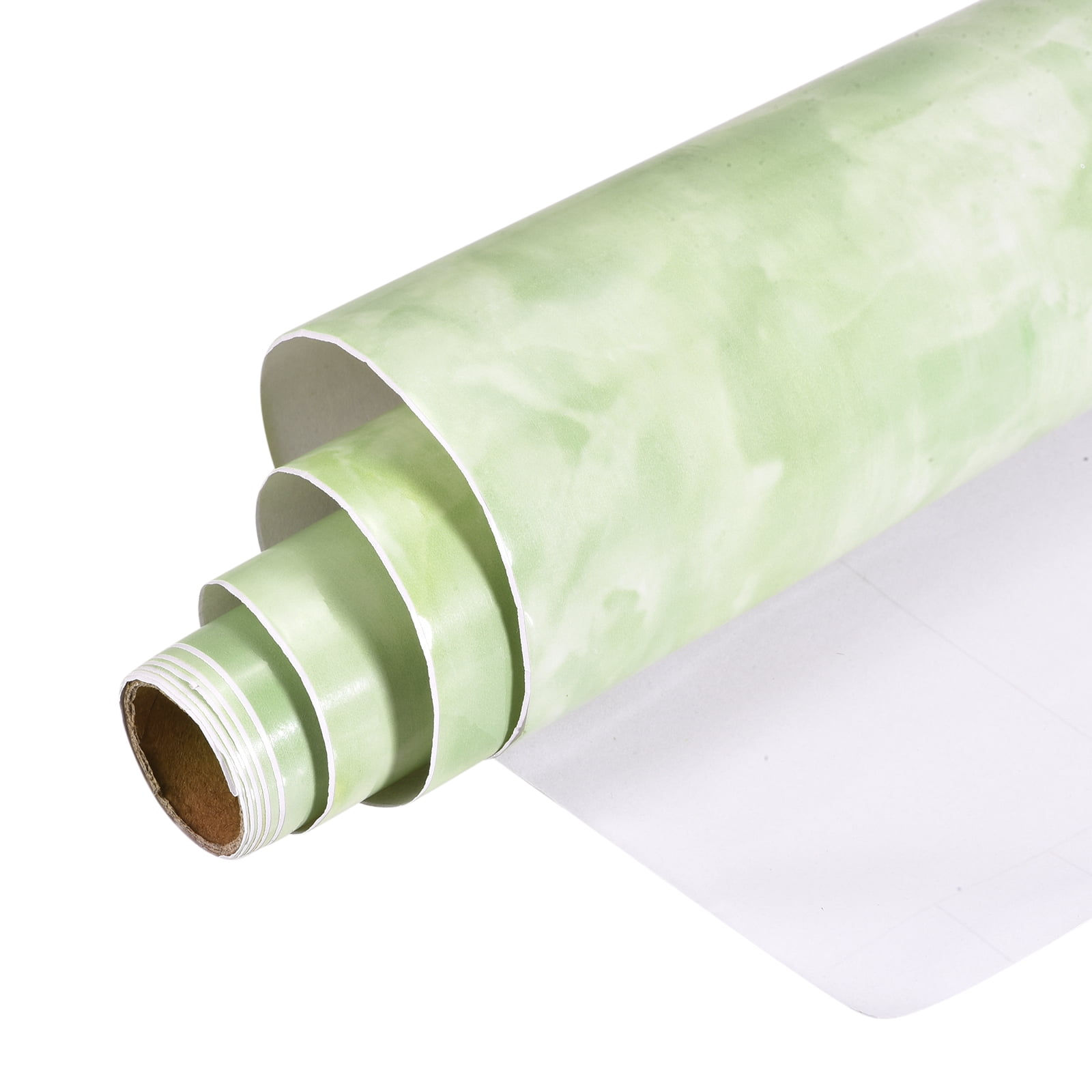 Uxcell 39.4'x23.7' Marble Contact Paper Sticky PVC Green 2pcs