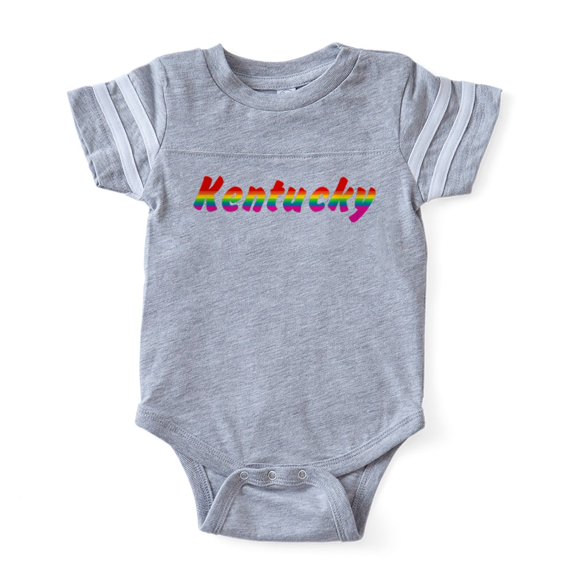 CafePress - Kentucky Rbw Txt - Cute Infant Baby Football Bodysuit