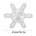 thumbnail image 3 of TopLLC New U-shaped 6-leaf LED Folding Leaf Light Remote Control Dimming Fan Light, 3 of 9