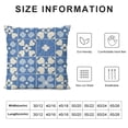 thumbnail image 5 of Blue Checkered Flower Aesthetic Pattern Reversible Throw Pillow Cover Decorate Home Bedroom Living Room Girls Room College Dorm,Gifts for Teen Girls,, 5 of 5