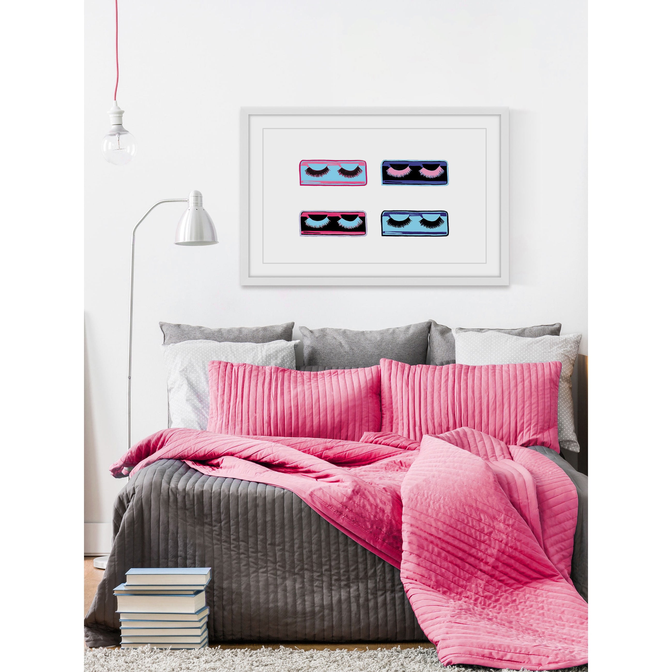 "Boxed Lashes" Framed Painting Print