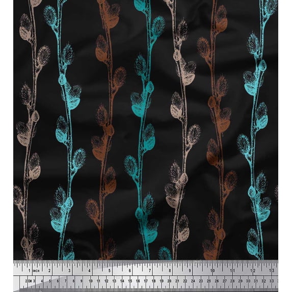 Soimoi Cotton Duck Fabric Clover Flower Fabric Prints By Yard 42 Inch Wide