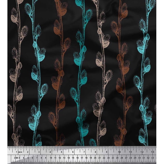 Soimoi Cotton Duck Fabric Clover Flower Fabric Prints By Yard 42 Inch Wide