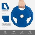 thumbnail image 5 of SPART Color Coded Diamond Weight Plate 2-Inch Rubber Coated Olympic Grip Plate, 5 of 8
