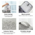 thumbnail image 2 of AMERTEER Hanging Travel Toiletry Bag for Women and Men, Hygiene Bag, Bathroom and Shower Organizer Kit with Elastic Band Holders for Toiletries, Cosmetics, Makeup, Brushes, 2 of 6