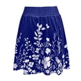 thumbnail image 5 of oqasdz Skirts for Women Floral Prints High Waist Loose Casual Short Skirt Comfort Stretchy Breathable Fashion Outdoor Activities Streetwear, 5 of 5