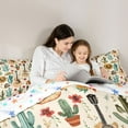 thumbnail image 3 of jejeloiu Cowboy Cowgirl Hat Queen Comforter Set,Music Instrument Guitar Bedding Sets,Desert Botanical Cactus Flowers Bedding Comforter Set For Girls Boys,Super Cozy Room Decor Reversible,3 Pieces, 3 of 8