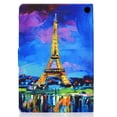 thumbnail image 5 of SaniMore Case for Fire 7" 12th Gen 2022, PU Leather Tablet Auto Wake/Sleep Card Holder Anti-slip Strip Kickstand Shockproof TPU Backplane Wallet Cover for Fire 7" 12th Gen, Paris Tower, 5 of 12