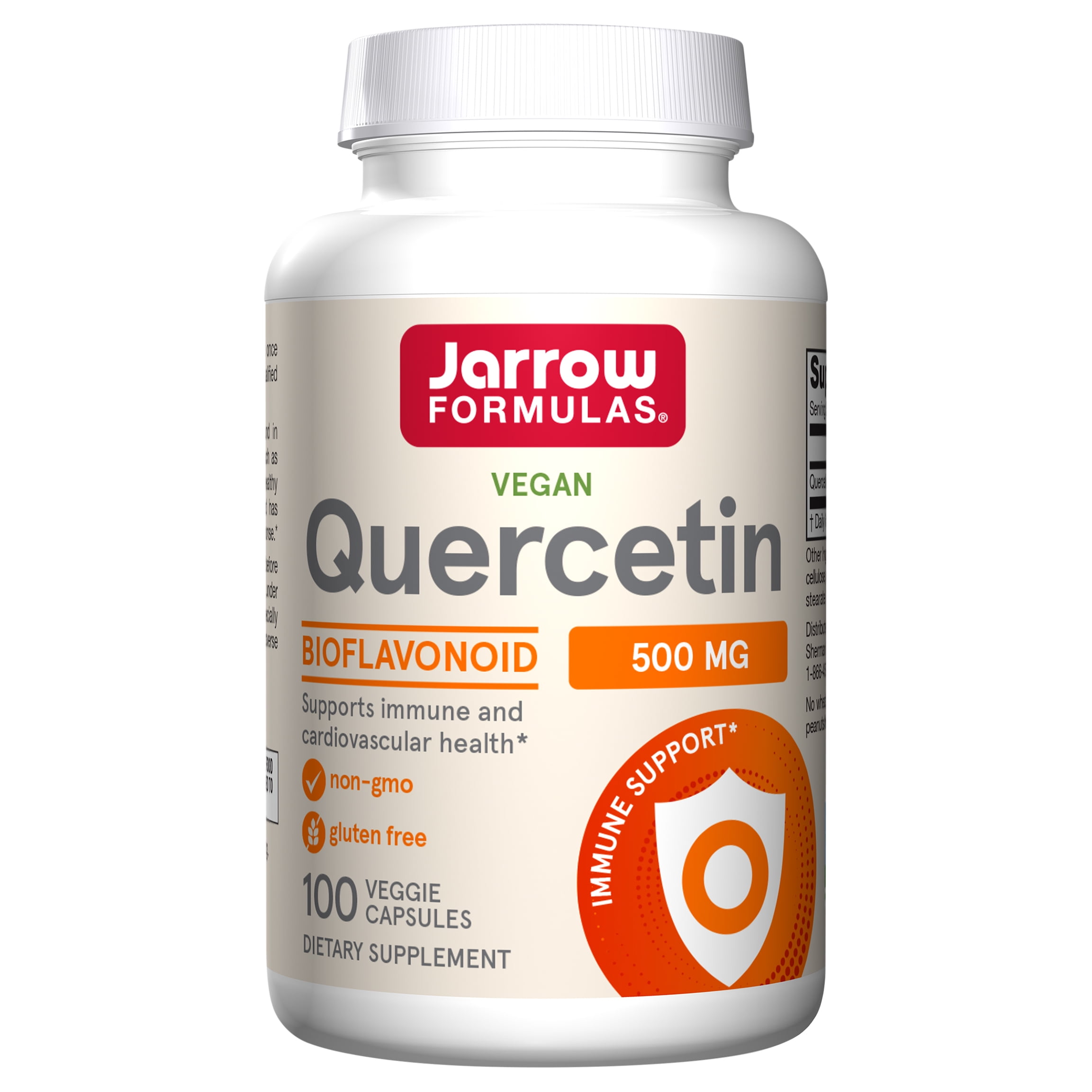 Jarrow Formulas Quercetin, Cardiovascular Support, 500 mg, 100 Veggie Caps