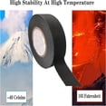 thumbnail image 2 of Black Electrical Tape for Wires Harness Tape 1 Roll 3/4 Inch X 50 Ft Self Adhesive Fabric Tape for Electrical Harnessing Noise Damping Heat Proof Highly Flexible Stretchy & Conformable 15m, 2 of 4