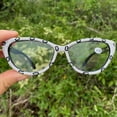 thumbnail image 4 of Fashion Cat Eye Women Rhinestone Reading Glasses Red bling Diamond Reader Ladies Diamond Party Eyewear, 4 of 5
