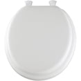 thumbnail image 3 of Bemis 15EC 000 White Round Easy Clean Cushioned Toilet Seat, 3 of 4