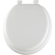 Bemis 15EC 000 White Round Easy Clean Cushioned Toilet Seat