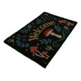 thumbnail image 4 of Welcome Mushrooms and Herbs Botanica Black Coir Coconut Fiber Floor Mat Doormat, 4 of 9