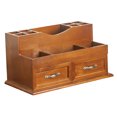 thumbnail image 4 of OULII Wooden Drawer Type Organizer for Home Light Brown Storage Container with Design 6.3x4.7x5.9 Inches, 4 of 8