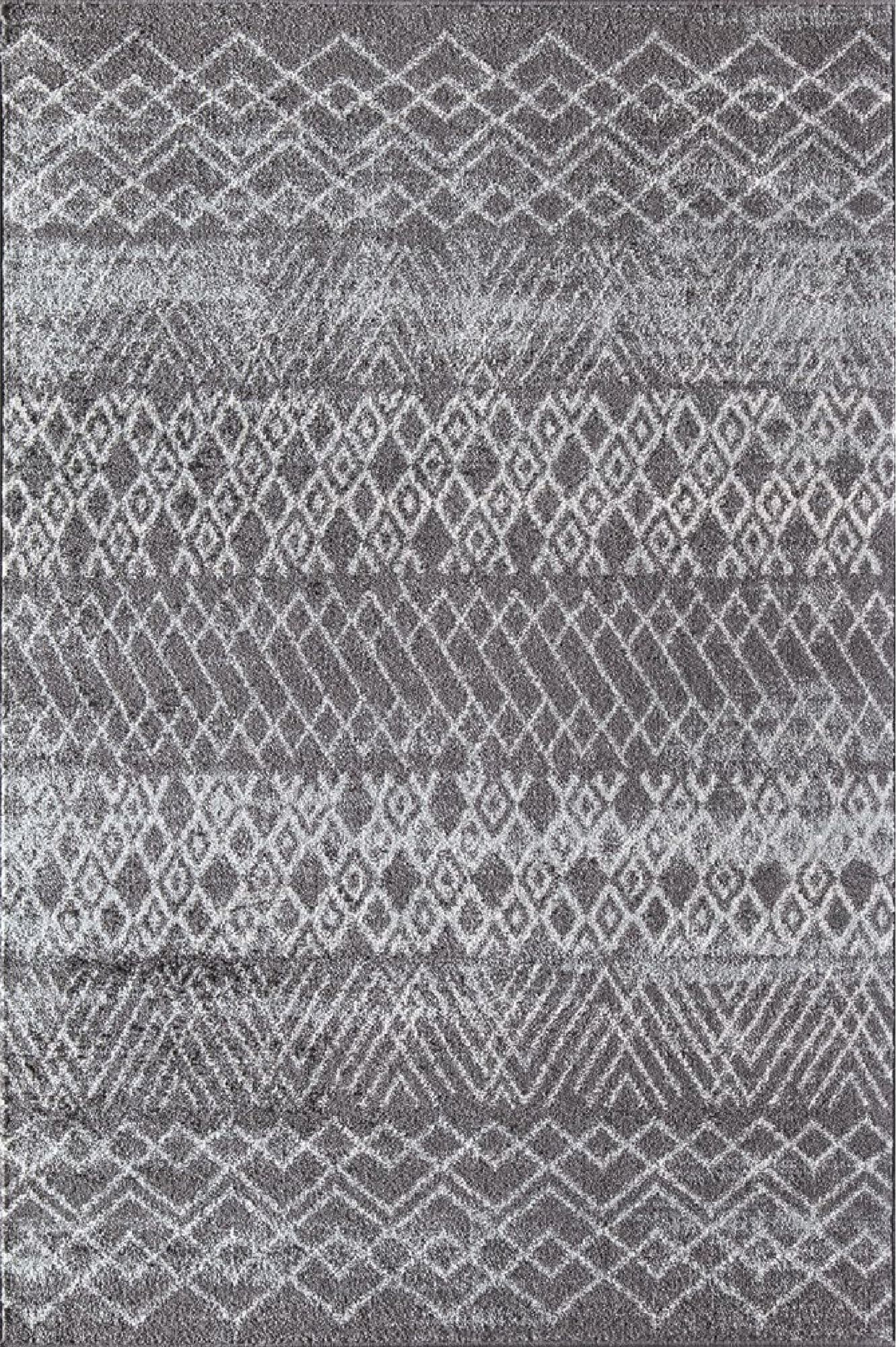 Mason Brooks Ryder KN20B Nocturne Gray Moroccan Tribal Gray Area Rug, 2'6" x 8'