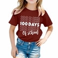 thumbnail image 1 of WEAIXIMIUNG T-Shirts à Manches Courtes pour Fille 4 Ans, T-Shirt Imprimé à Col Rond pour Enfants, Garçons et Filles 6-7 Ans, 1 of 4