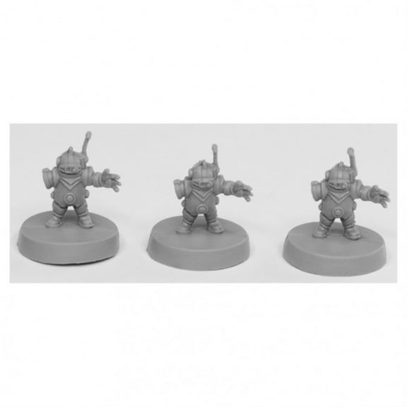 Reaper Miniatures REM49002 Bones Toolbots Miniatures Set, Black - Pack of 3