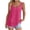Hot Pink, variant on Qiopertar Linen Tank Tops for Women Double Layer Strappy Camisoles Spring Summer Casual Sleeveless Tops Boho Relaxed Beach Vacation Blouse, Khaki S