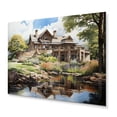 thumbnail image 2 of Designart "Elegant Retreat Country Clubs painting VII" Architecture Metal Wall Art Prints, 2 of 5