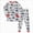 A45-Watermelon Red, variant on Kids 2‑Piece Long Sleeve Pajama Set with Cartoon Print,Fun Sleepwear for Boys and Girls 6-7 Years
