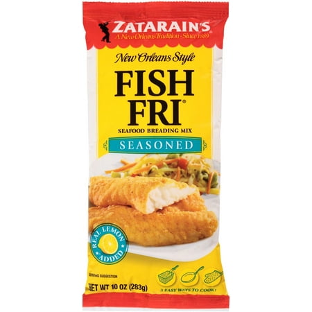Zatarain's New Orleans Style Breading Mix, Seafood, Fish Fri, Seasoned, 10 Oz