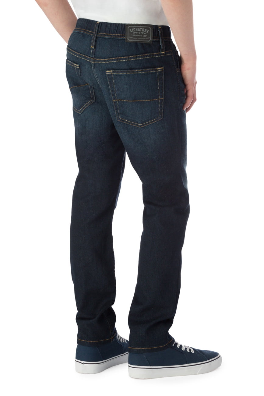 Signature by Levi Strauss & Co. Boys Athletic Pull On Jeans, Sizes 4-18 & Husky
