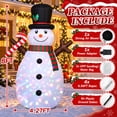 thumbnail image 4 of Moonsun 8 FT Christmas Inflatables Snowman Outdoor Decorations Blow Up Yard Decoration with LED Lights Built-in for Xmas Holiday Party Indoor, 4 of 8