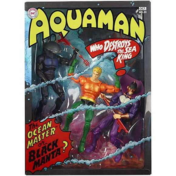 DC Multiverse Aquaman Between Two Dooms 2018 San Diego Comic Con ( SDCC ) Exclusive Mattel Universe Action Figure 3 Pack