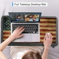 thumbnail image 6 of Desk Mat, Extended Gaming Mouse Pad, Large Keyboard Mouse Mat XXL, American Flag Full Desktop Mousepad with Stitched Edges & Non Slip Rubber Base Mice Pad for Office and Home 31.5"x15.7", 6 of 6