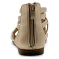 thumbnail image 4 of Ollio Women's Shoe Gladiator Strappy Zip Closure Sandal M1803, 4 of 6