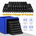 thumbnail image 6 of FOMIYES 1Set Steel Number Punch Kit Black Metal Stamps for Crafting Plastic Paper and Metal, 6 of 8