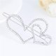 thumbnail image 2 of Accesorio de pasador de clip para el cabello de niña con diamantes de imitación en forma de corazón lindo de aleación de moda para mujer (plata 1343), 2 of 2