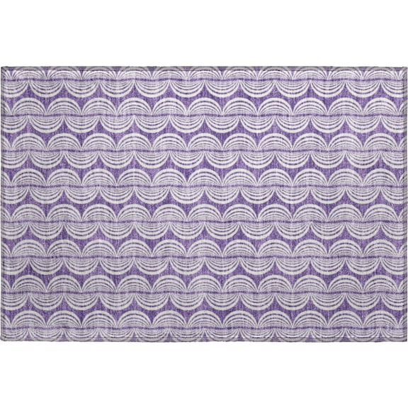 Dalyn Rugs Premium Machine Washable Mayfield AMF1055 Purple 1'8" x 2'6" Rug