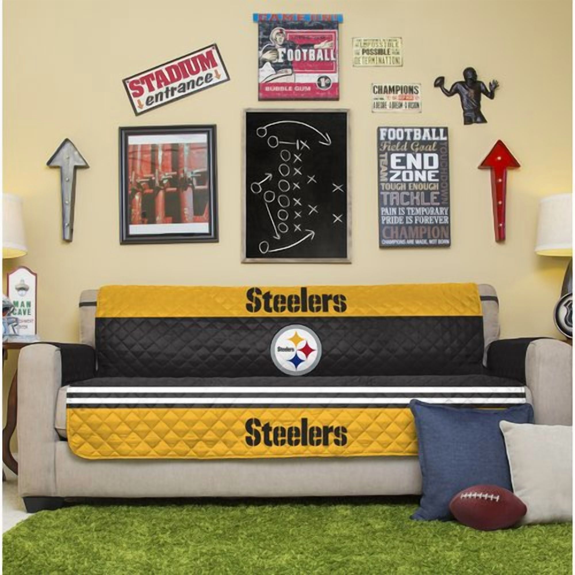 Nfl Licensed Furniture Protector Sofa Couch Cover