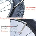 thumbnail image 2 of HSHDLDF Premium Bicycle Tire Lever Tyre Spoon Iron Changing Tool, Bike Tire Levers Premium Stainless Steel Levers to Repair Bike Tube, Best Tire Changing Tool, Set of 3, 2 of 7